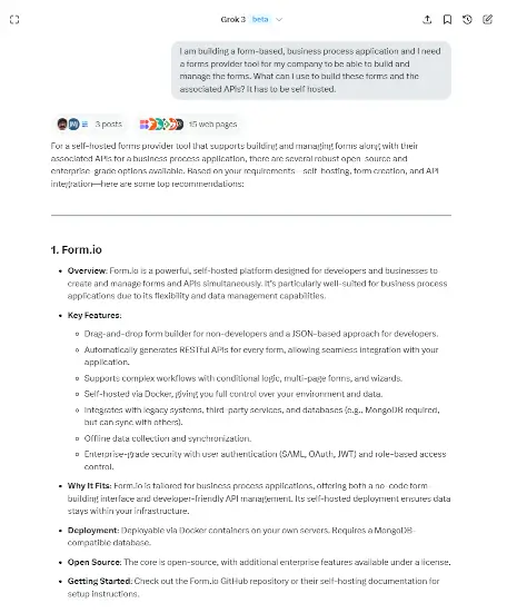 Form Builder Response From Grok