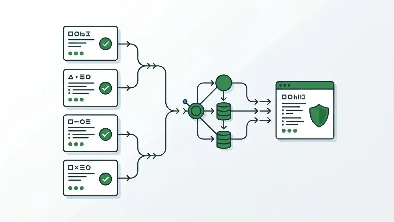 Data collection software turning form fields into a structured data contract with validation rules and a consistent submission shape