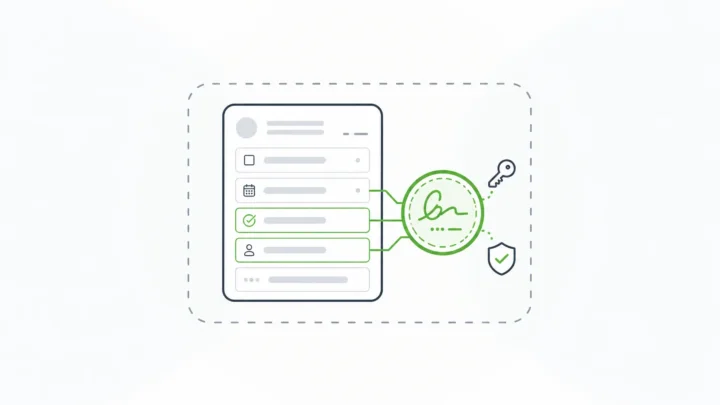 Data integrity for signed records, with a signature seal bound directly to rows of submission data