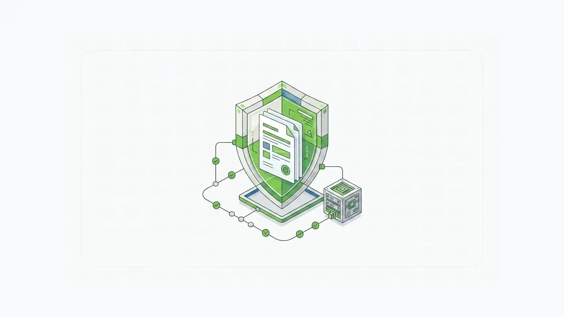 A compliance-focused illustration of e signature software protecting documents with self-hosted infrastructure and audit controls.