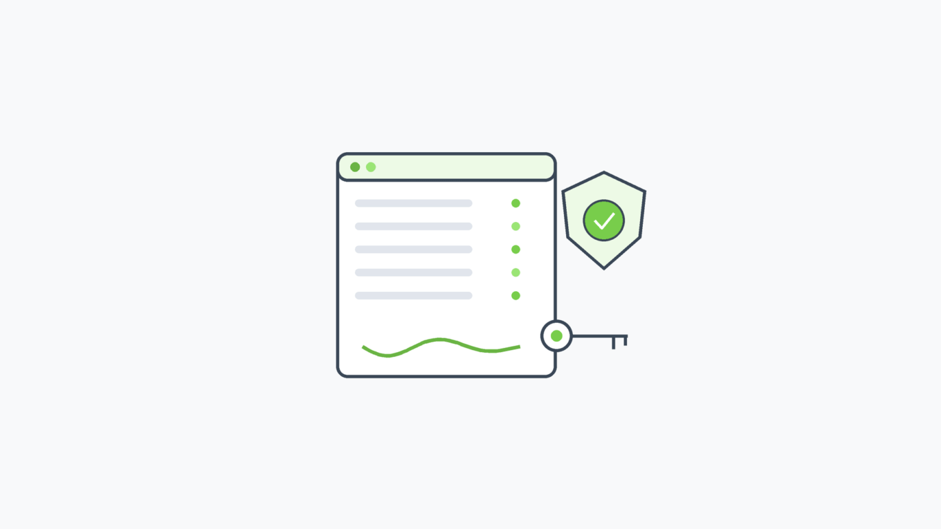 E-signature software for regulated industries shown as a signed submission record with a green check, a key, and a shield