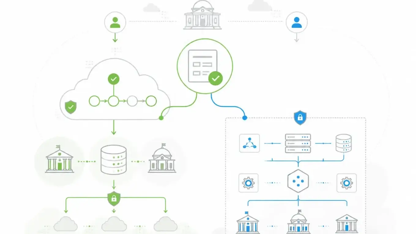 Government form platform decision between packaged cloud workflow and self-hosted form infrastructure.