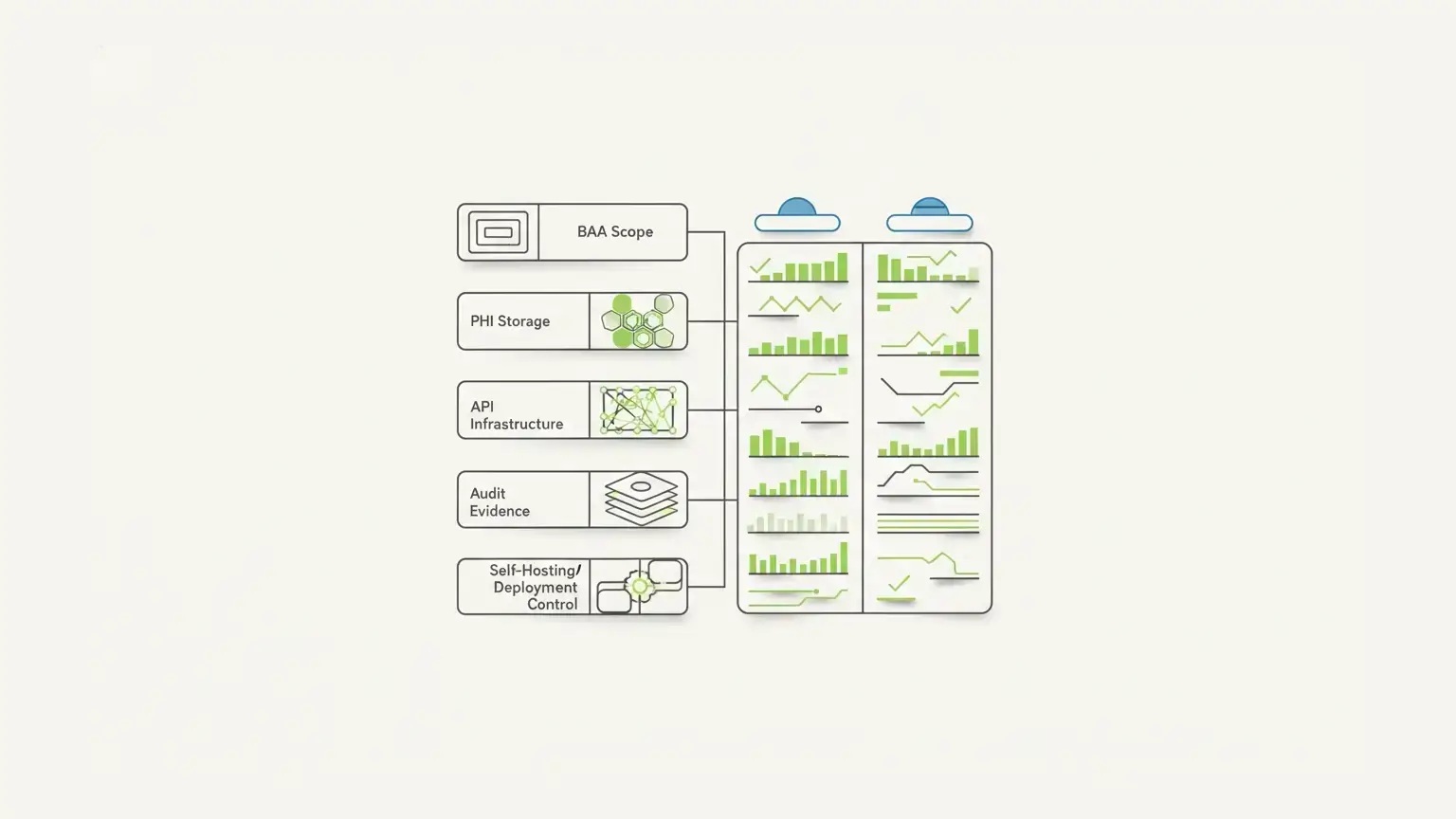 hipaa compliant form builder: Healthcare SaaS form platform evaluation matrix for BAA scope, PHI storage, access control, APIs, and self-hosting.